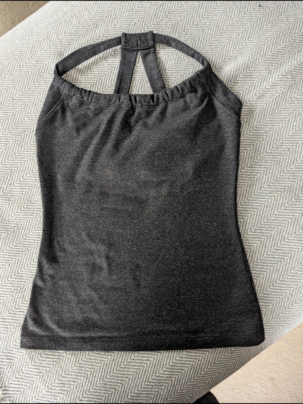 Women’s Prana Charcoal Gray Halter Tank Top